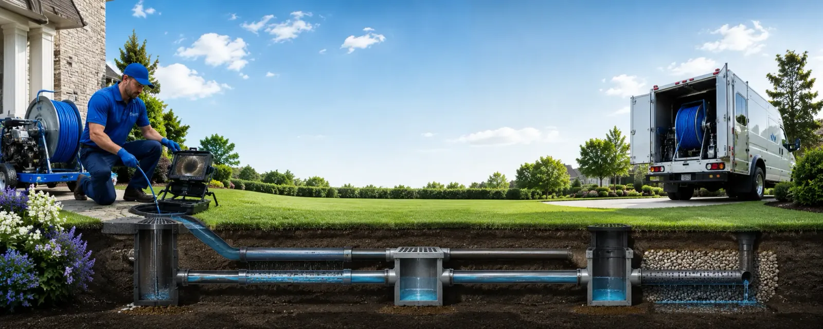 Outdoor drain cleaning information for Elcho, WI